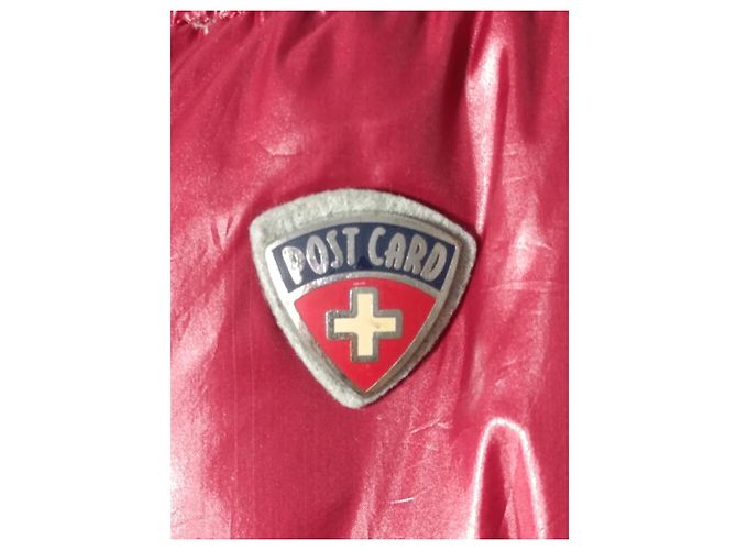 Autre Marque Chaqueta de Plumas Post Card Rojo Burdeos - vista 4
