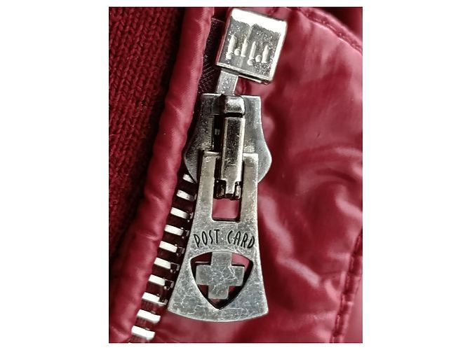 Autre Marque Chaqueta de Plumas Post Card Rojo Burdeos - vista 5