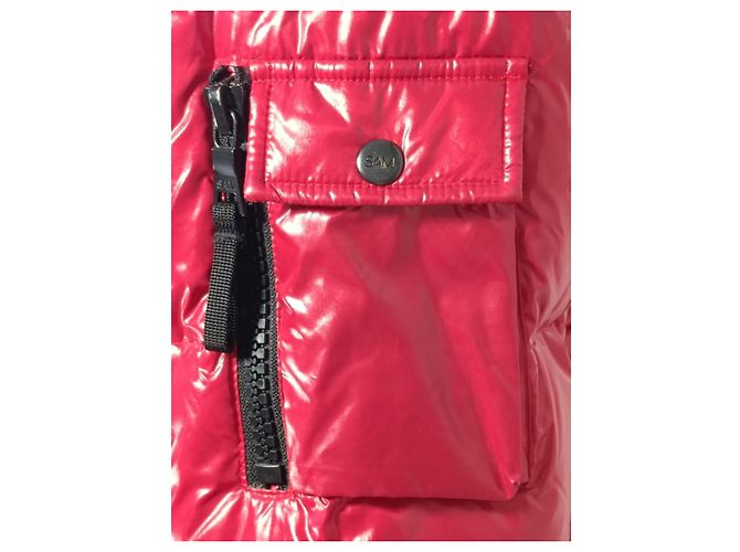 Autre Marque SAM Daunenjacke Rot Nylon Größe 38 - Ansicht 4