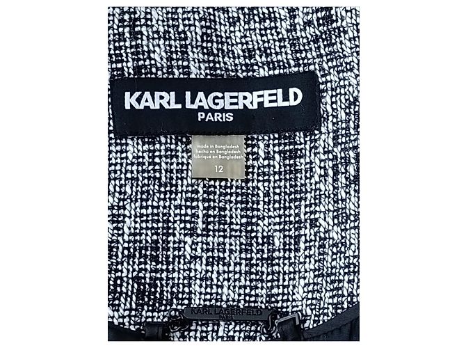 Karl Lagerfeld Tweed Jacke Grau - Ansicht 3