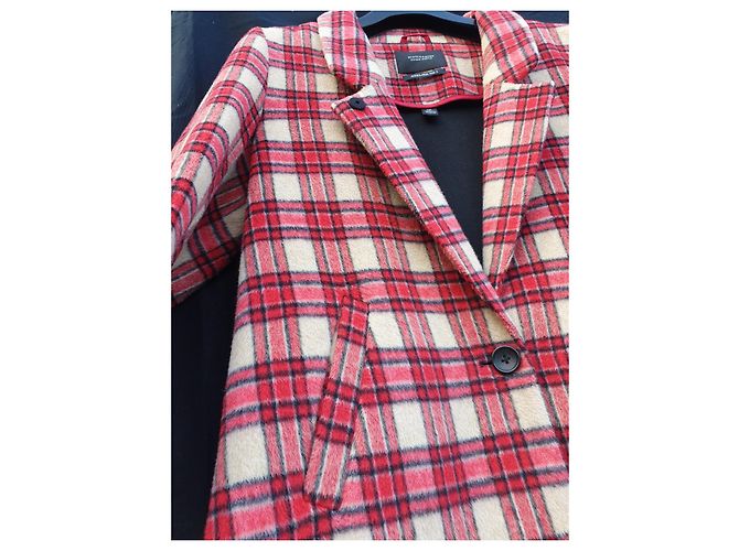 Scotch and Soda Giacca in misto lana a righe stile britannico Rosa Rosso Beige - vista 3