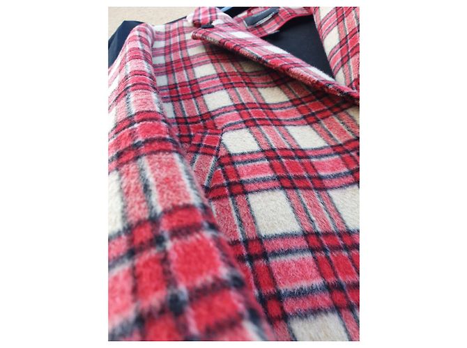 Scotch and Soda Giacca in misto lana a righe stile britannico Rosa Rosso Beige - vista 4