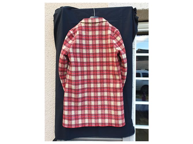 Scotch and Soda Giacca in misto lana a righe stile britannico Rosa Rosso Beige - vista 5
