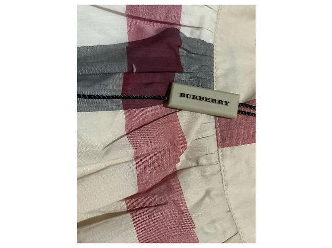 Falda Burberry Tartán Beige de Algodón 4 años - vista 4