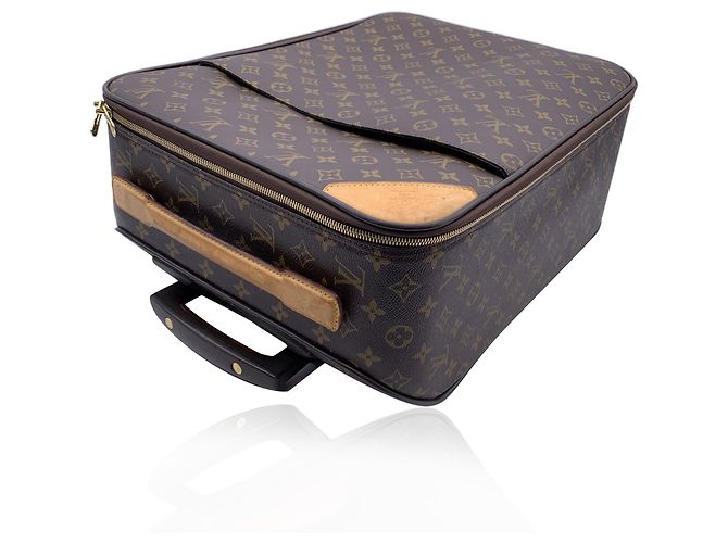 Louis Vuitton Trolley da viaggio Pegase 45 in tela Monogram Marrone - vista 2