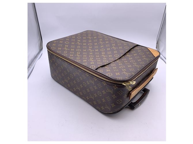 Louis Vuitton Trolley da viaggio Pegase 45 in tela Monogram Marrone - vista 5