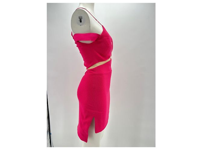 Autre Marque THREE FLOOR dresses T.US 2 Polyester Pink - view 3