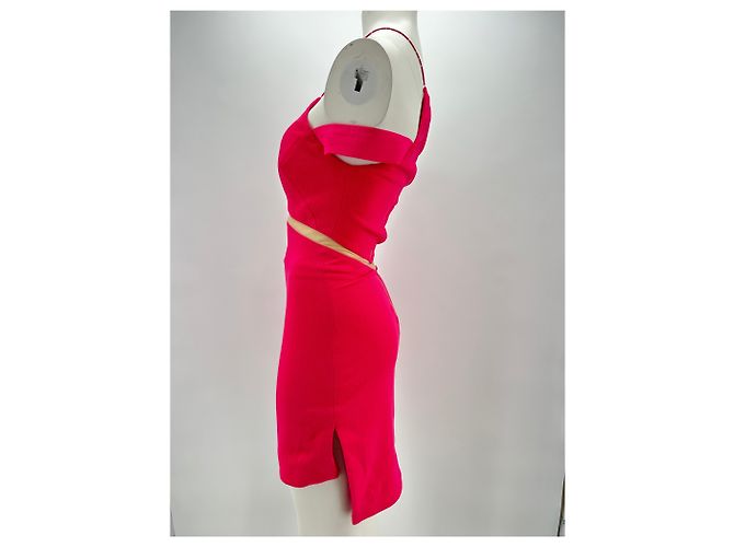Autre Marque THREE FLOOR dresses T.US 2 Polyester Pink - view 4
