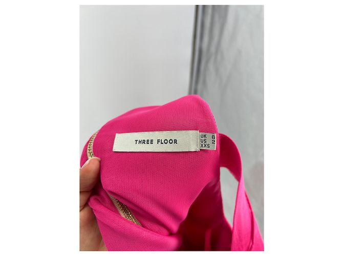 Autre Marque THREE FLOOR dresses T.US 2 Polyester Pink - view 5