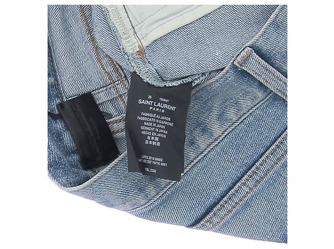Jeans Saint Laurent T.US 26 Algodón Azul - vista 6