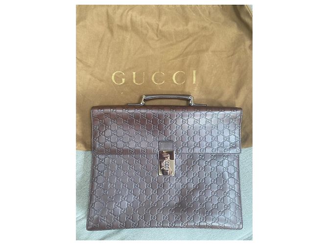 Portadocumenti Gucci in pelle monogramma - vista 2
