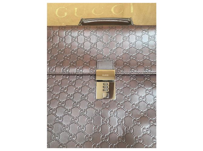 Portadocumenti Gucci in pelle monogramma - vista 3