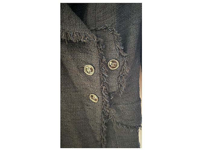 Giacca Chanel Paris Versailles Blu Navy Cotone - vista 2
