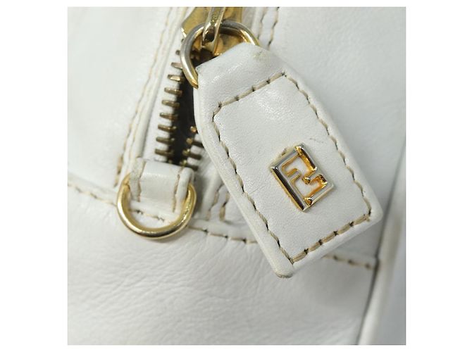 FENDI Handtasche Leder 2-Wege Weiß Auth yk13942 - Ansicht 10