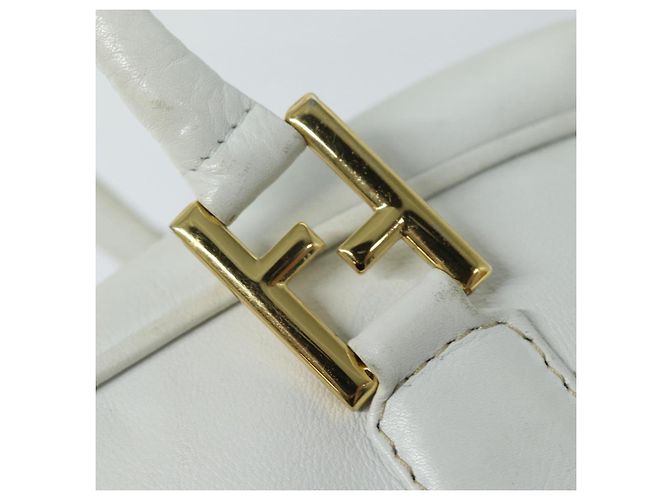 FENDI Handtasche Leder 2-Wege Weiß Auth yk13942 - Ansicht 18