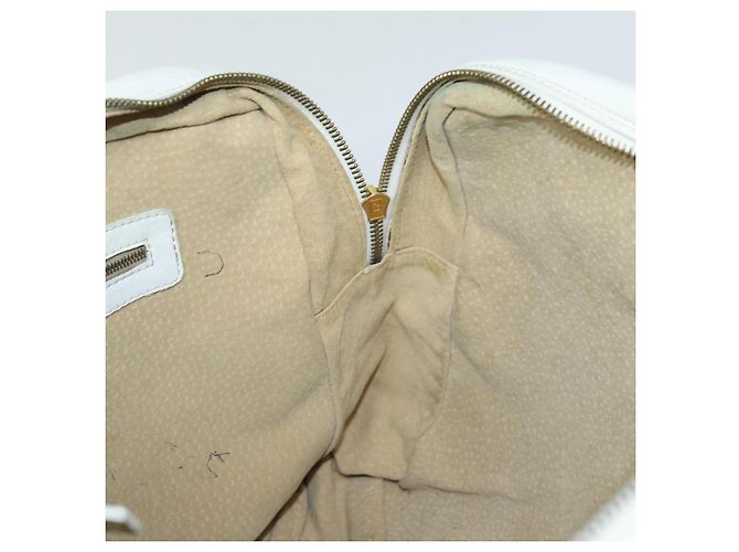 FENDI Handtasche Leder 2-Wege Weiß Auth yk13942 - Ansicht 20