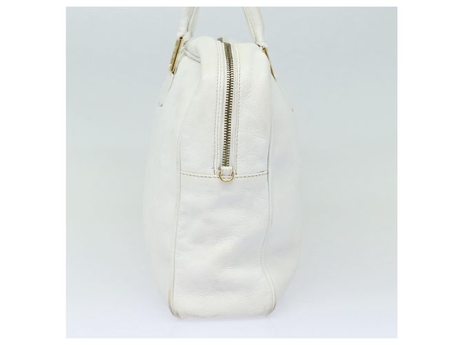 FENDI Handtasche Leder 2-Wege Weiß Auth yk13942 - Ansicht 3