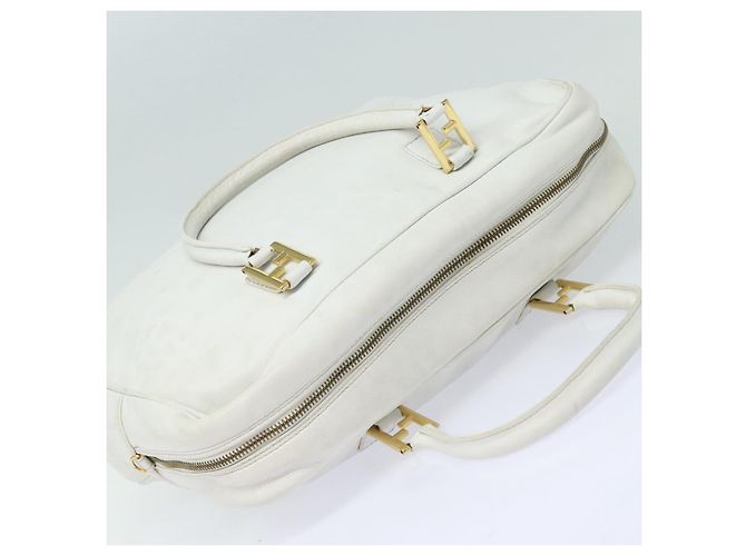 FENDI Handtasche Leder 2-Wege Weiß Auth yk13942 - Ansicht 7