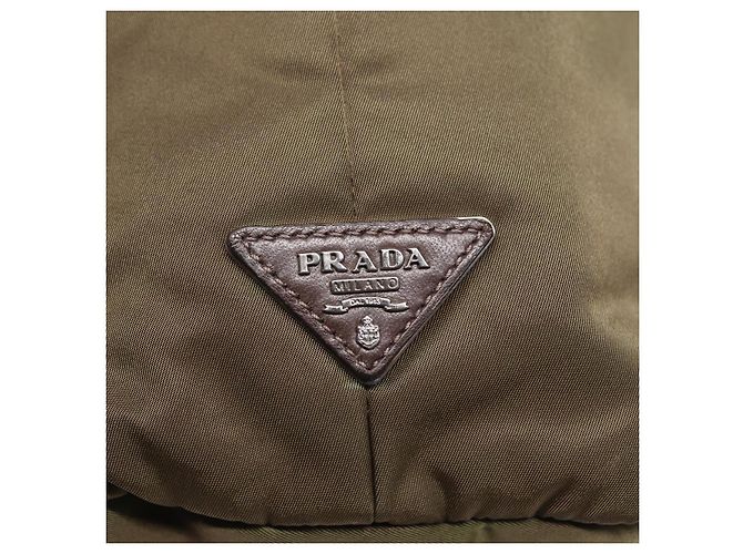 PRADA Bolsa Tote Nylon Caqui Auth bs16354 - vista 17