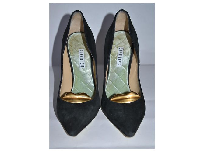 Autre Marque Giannico Pumps aus Wildleder in Schwarz Größe 36 IT - Ansicht 3