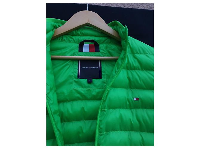 Tommy Hilfiger green unisex sleeveless down jacket - view 3