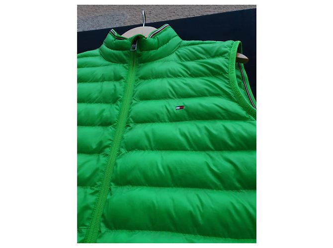 Tommy Hilfiger green unisex sleeveless down jacket - view 5
