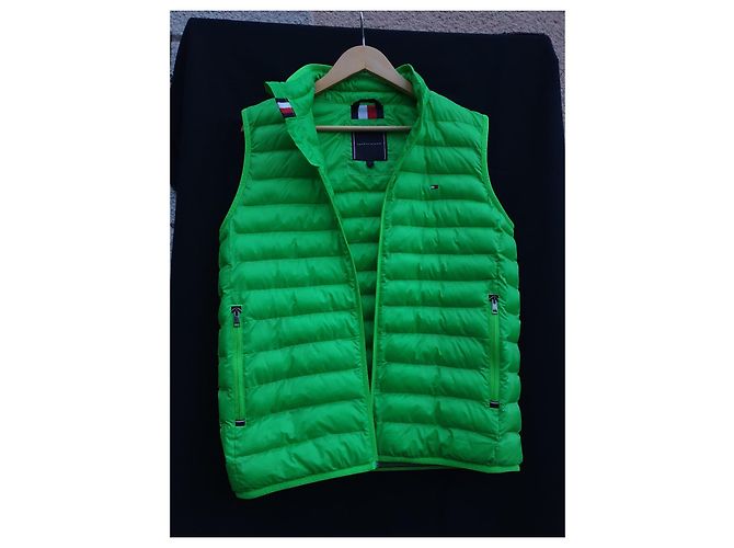 Tommy Hilfiger green unisex sleeveless down jacket - view 6