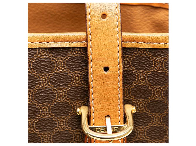 Céline Borsa tote Macadam Celine marrone - vista 11