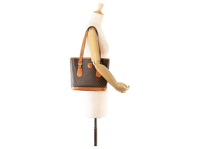 Céline Borsa tote Macadam Celine marrone - vista 12