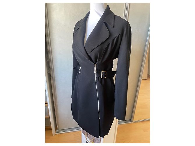 Giacca lunga nera Thierry Mugler Nero - vista 2