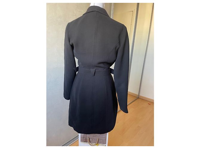 Giacca lunga nera Thierry Mugler Nero - vista 5