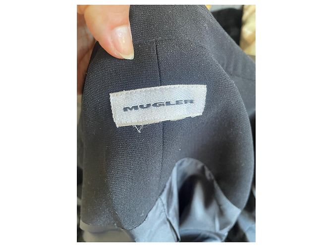 Giacca lunga nera Thierry Mugler Nero - vista 9
