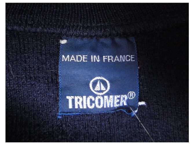 Autre Marque Tricomer Seemannspullover aus Wolle marineblau - Ansicht 3