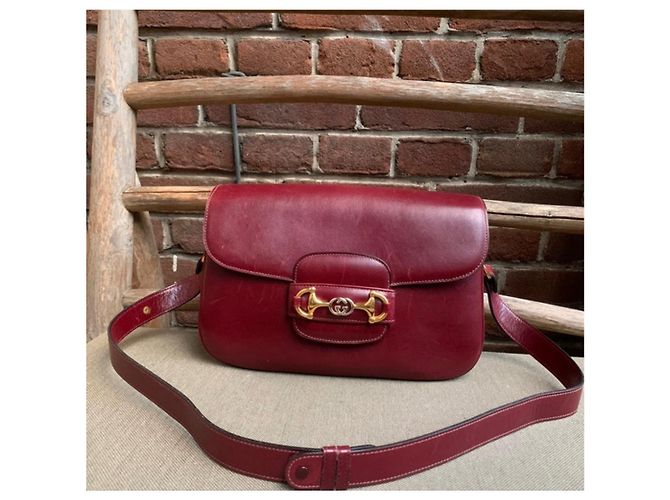 Bolso de mano Gucci Horsebit 1955 de piel roja - vista 2