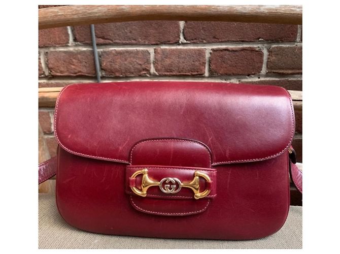 Bolso de mano Gucci Horsebit 1955 de piel roja - vista 3