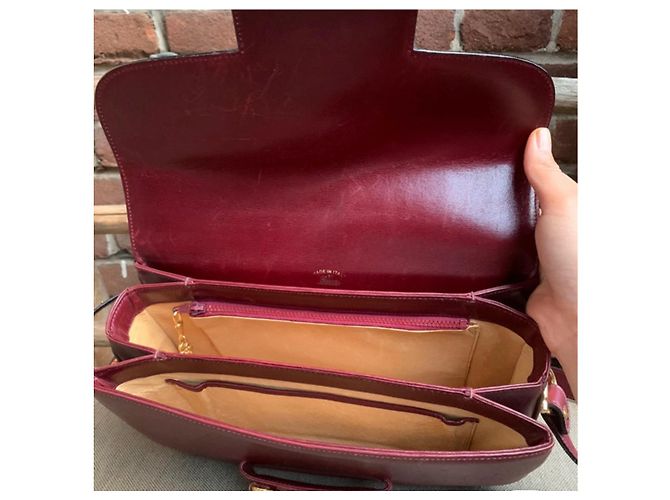 Bolso de mano Gucci Horsebit 1955 de piel roja - vista 5