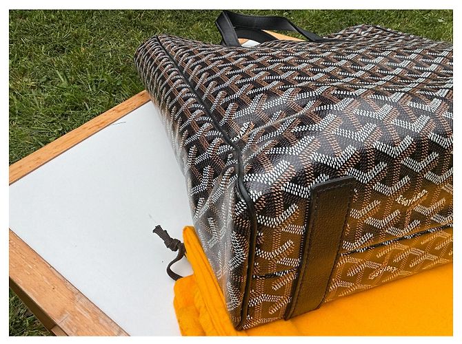 Goyard Voltaire Porte-documents Noir en Toile - vue 10