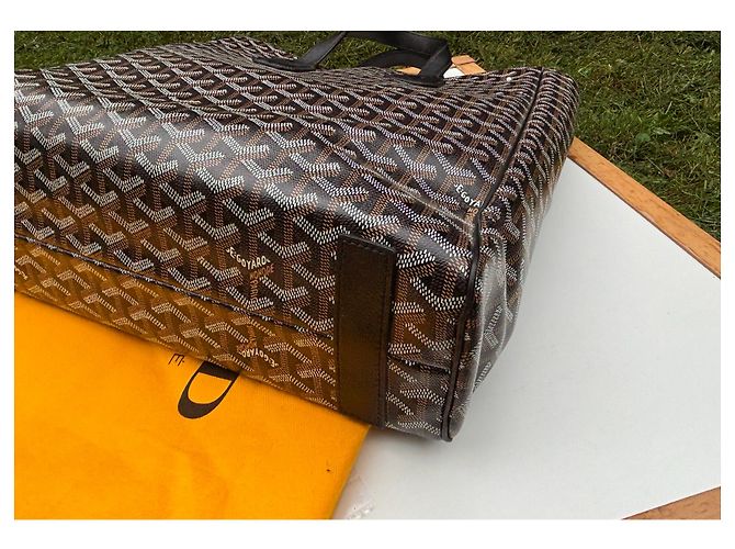 Goyard Voltaire Porte-documents Noir en Toile - vue 11