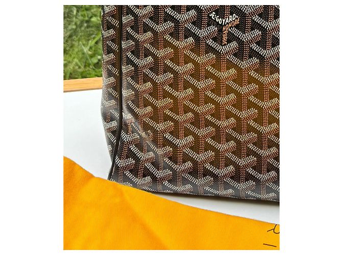 Goyard Voltaire Porte-documents Noir en Toile - vue 12