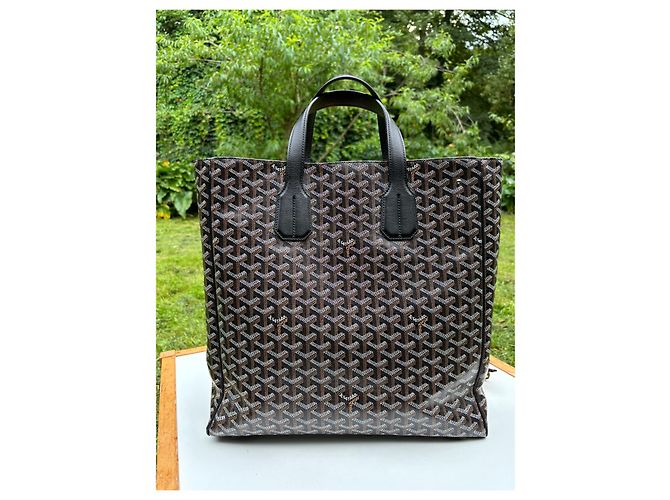 Goyard Voltaire Porte-documents Noir en Toile - vue 2
