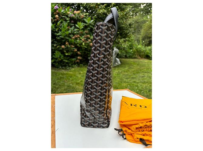 Goyard Voltaire Porte-documents Noir en Toile - vue 3