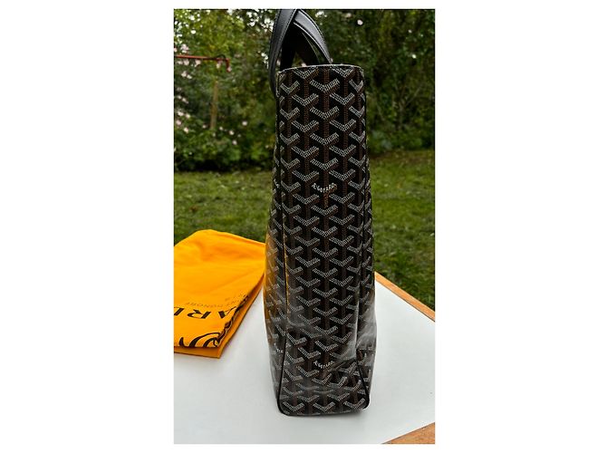 Goyard Voltaire Porte-documents Noir en Toile - vue 4
