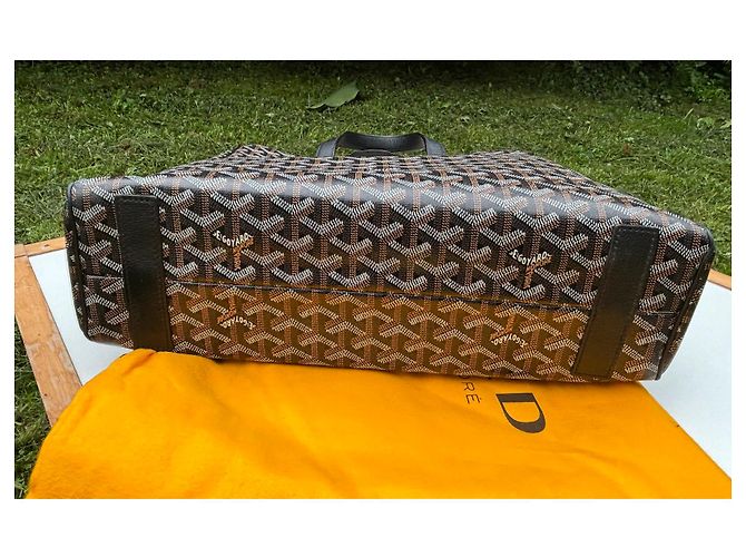 Goyard Voltaire Porte-documents Noir en Toile - vue 5