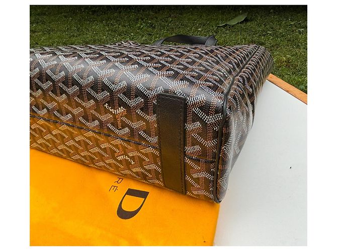 Goyard Voltaire Porte-documents Noir en Toile - vue 8