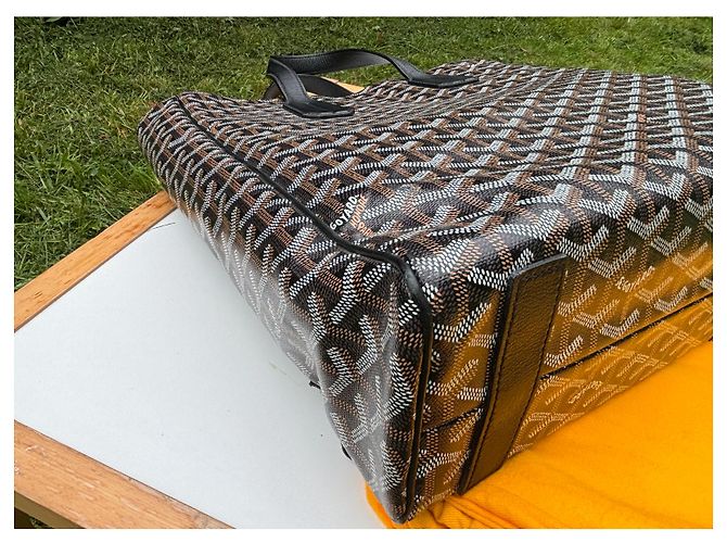 Goyard Voltaire Porte-documents Noir en Toile - vue 9