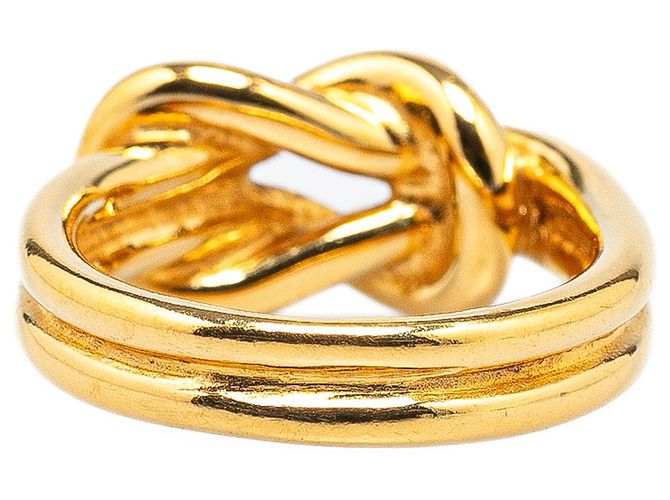 Ring Anillo de pañuelo Atame chapado en oro Hermès Dorado - vista 3