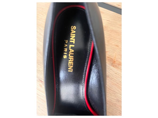 Décolleté Saint Laurent Anja in pelle nera Nero - vista 5