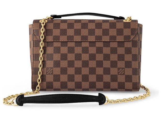 Borsa Louis Vuitton Vavin PM Damier Ebene Marrone - vista 2
