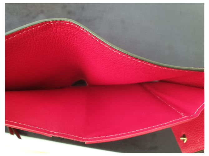 Louis Vuitton Cartera Victorine Escarlata Monogram Empreinte Cuero Roja - vista 10