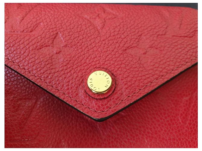 Louis Vuitton Cartera Victorine Escarlata Monogram Empreinte Cuero Roja - vista 8